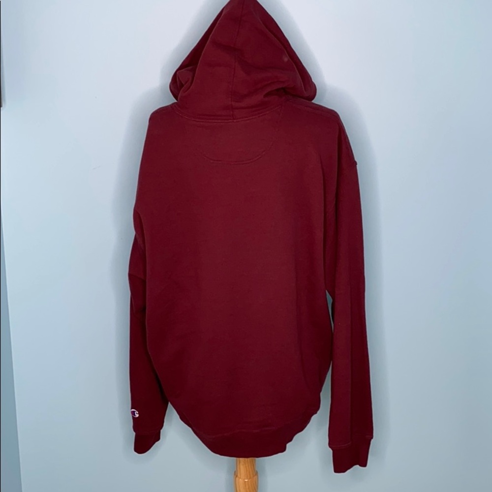 Champion Maroon School Theme Pullover Hoodie Q2 - image 2